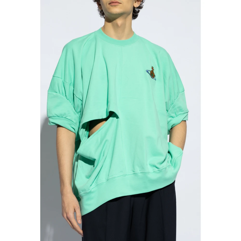 Vivienne Westwood Sweatshirt met korte mouwen Green Heren