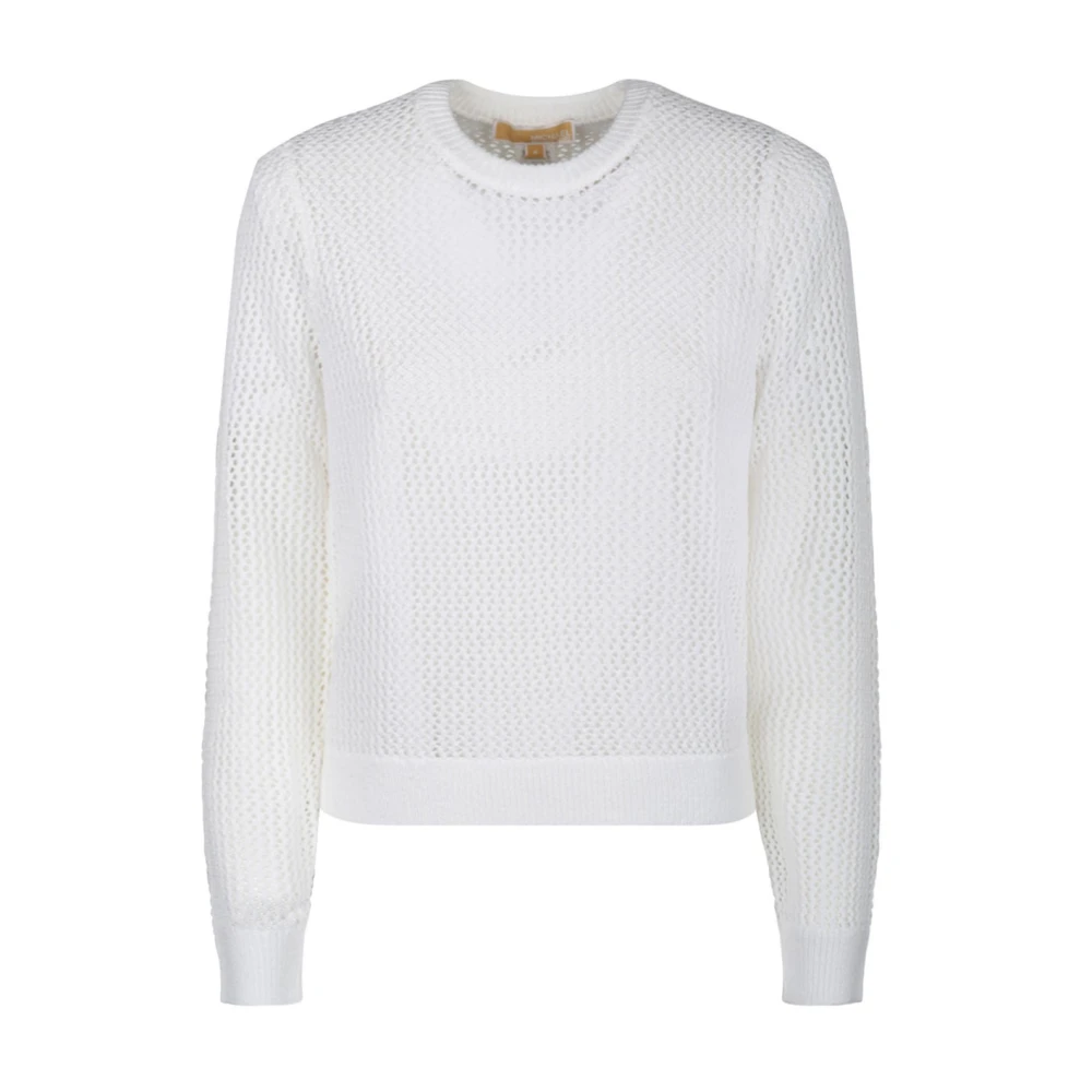 Michael Kors Witte Mesh Yarns Pullover White Dames