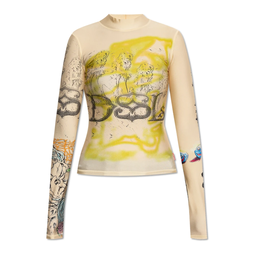 Diesel Top T-Imun Multicolor Dames