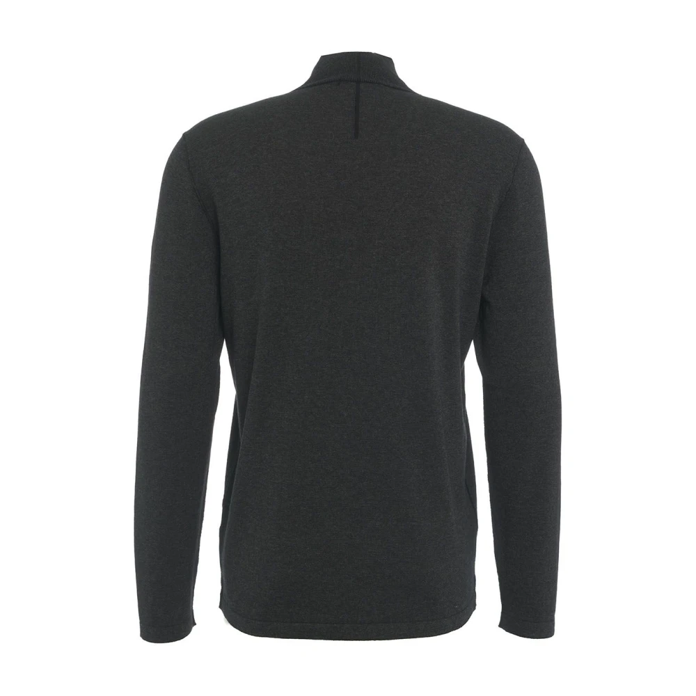 Transit Grijze Gebreide Hoge Kraag Trui Aw24 Gray Heren