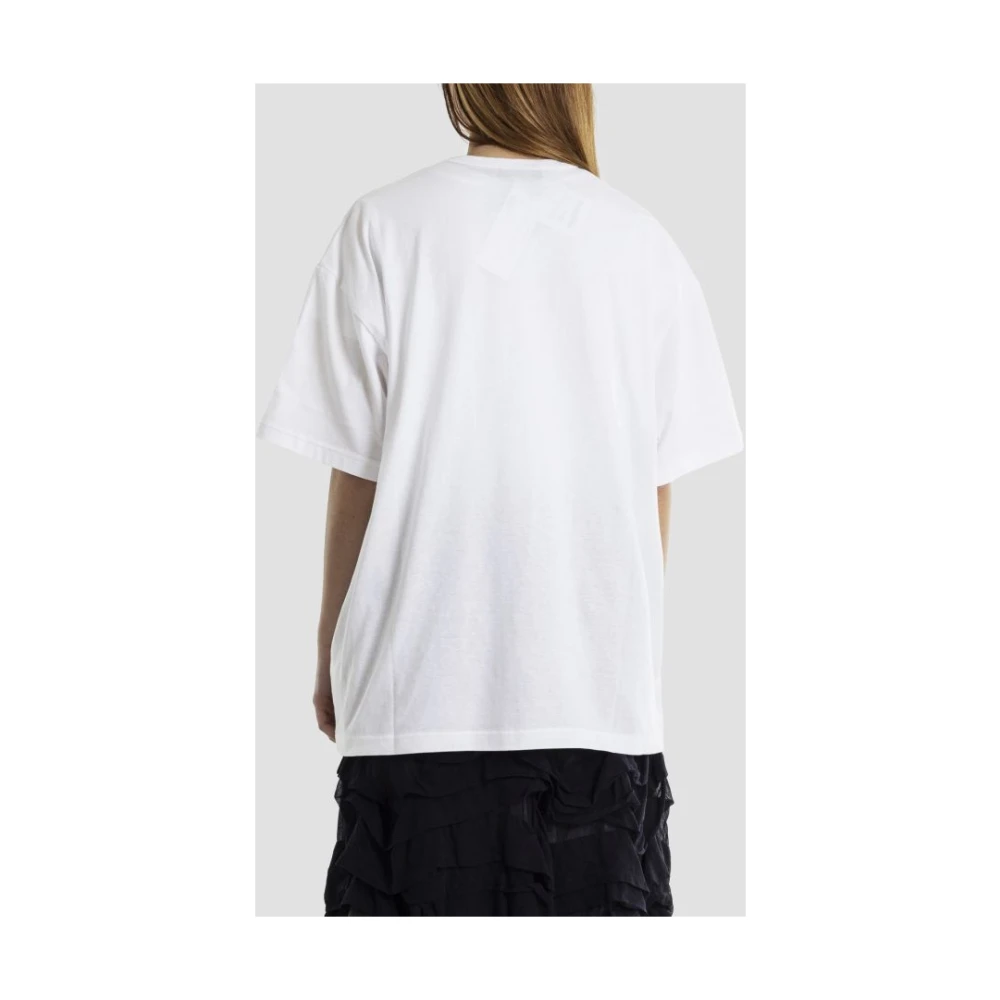 Comme des Garçons Zwart x Nike T-shirt met prints White Dames