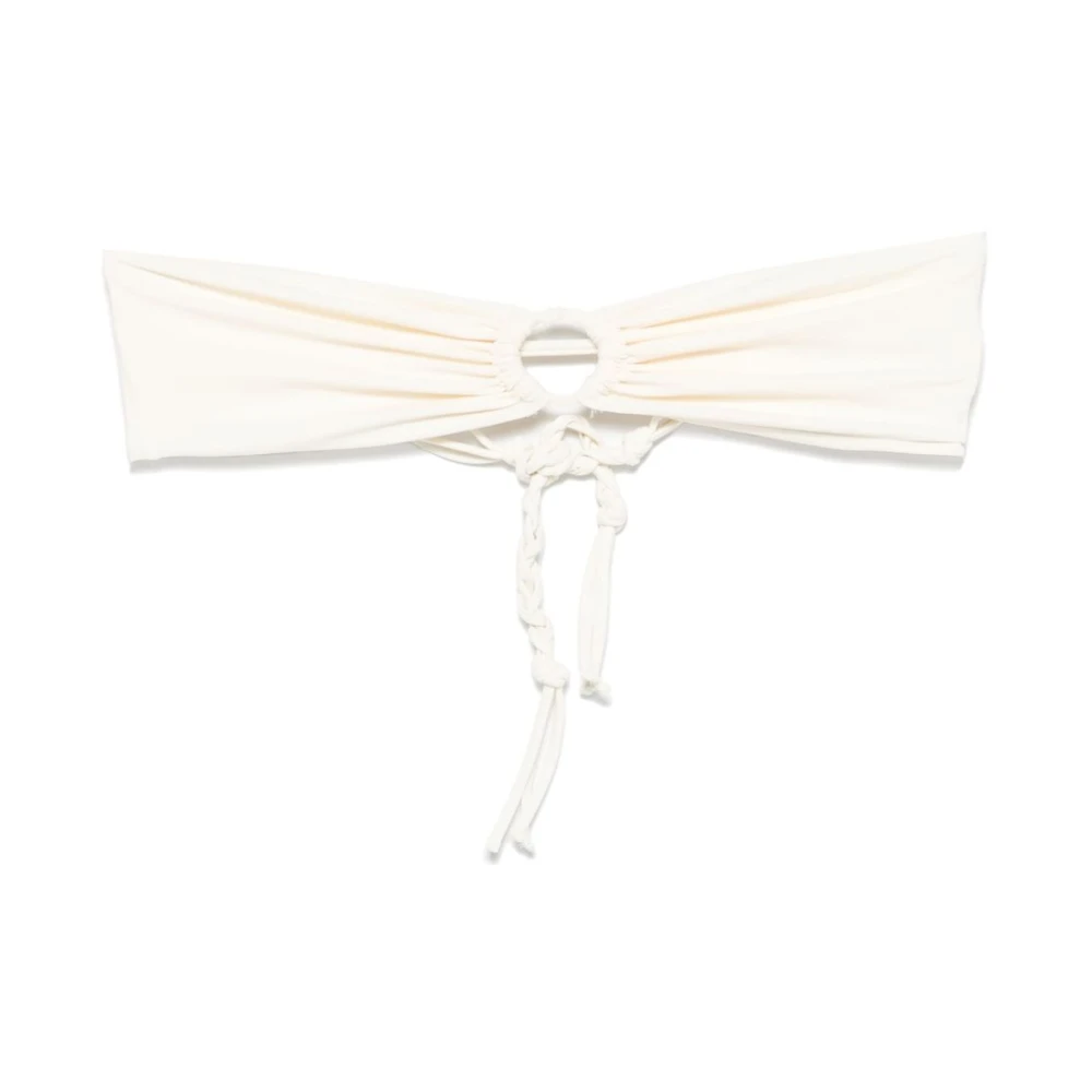 Jil Sander Witte Zwemkleding Collectie Ss25 White Dames