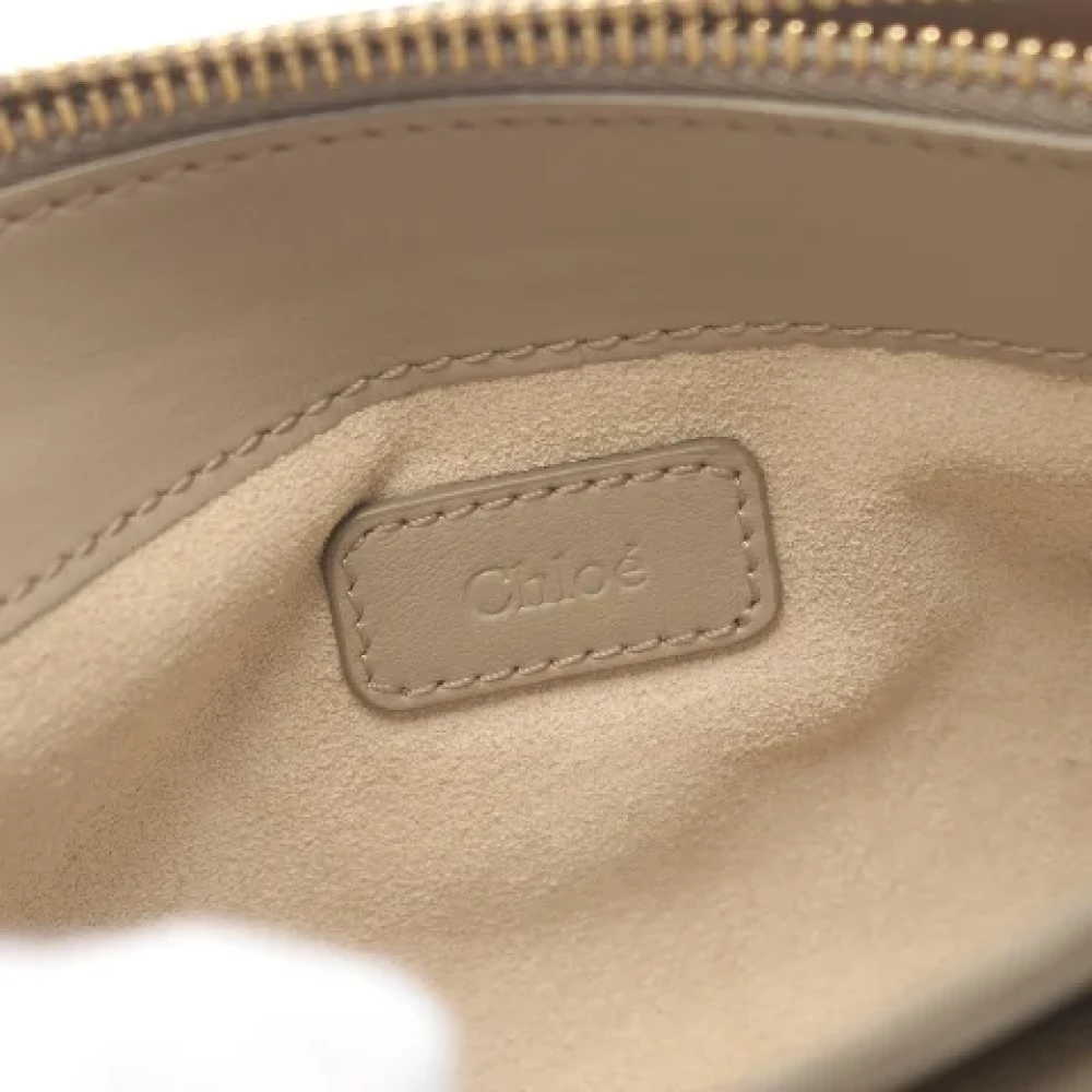 Chloé Pre-owned Leather shoulder-bags Beige Dames