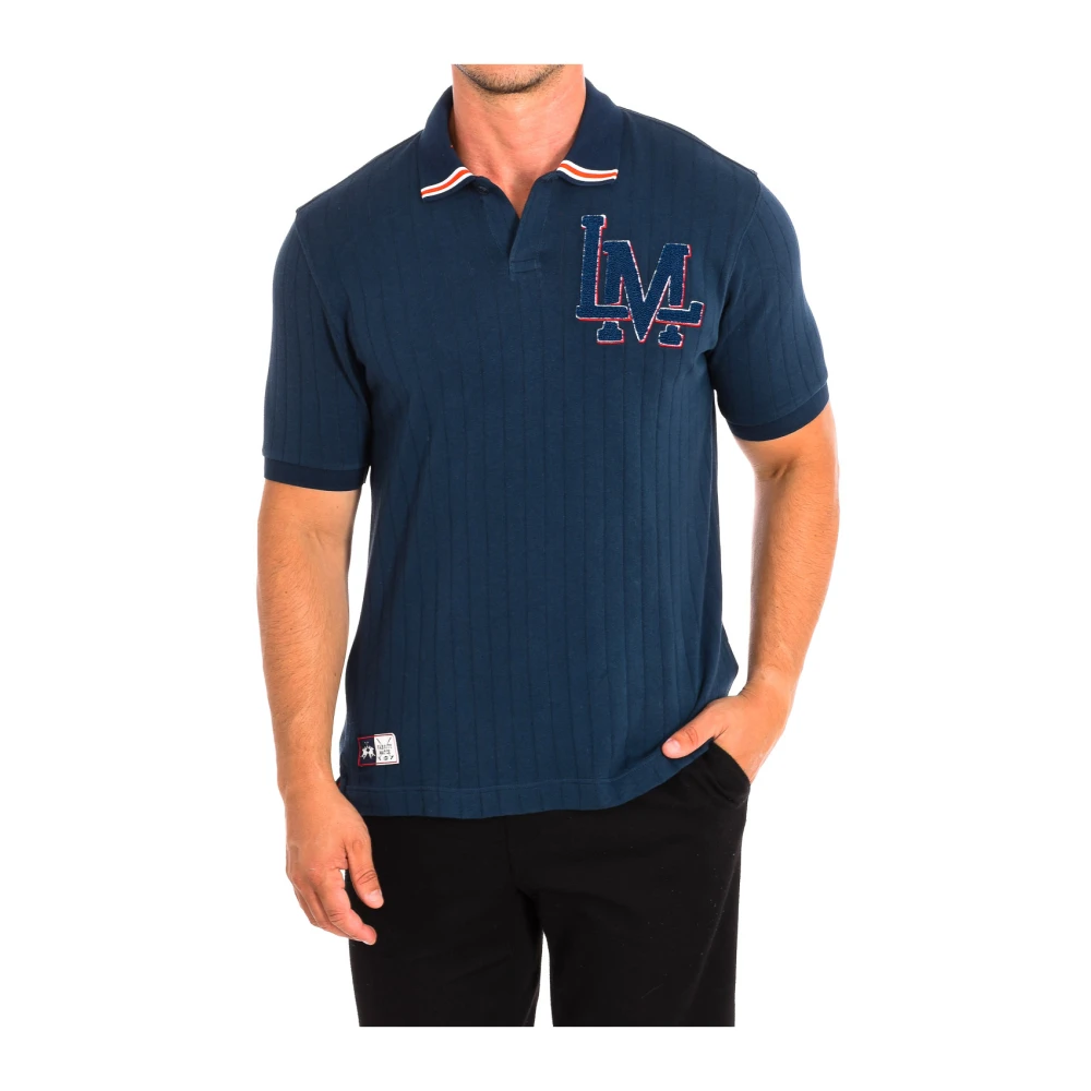 La Martina Men's Blue Polo Shirts, L, Short Sleeve Polo
