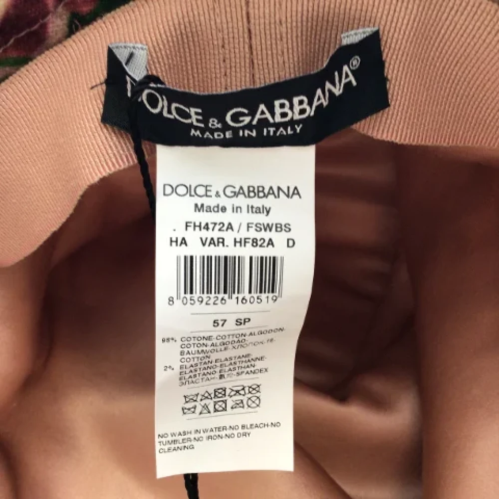 Dolce & Gabbana Pre-owned Cotton hats Pink Dames