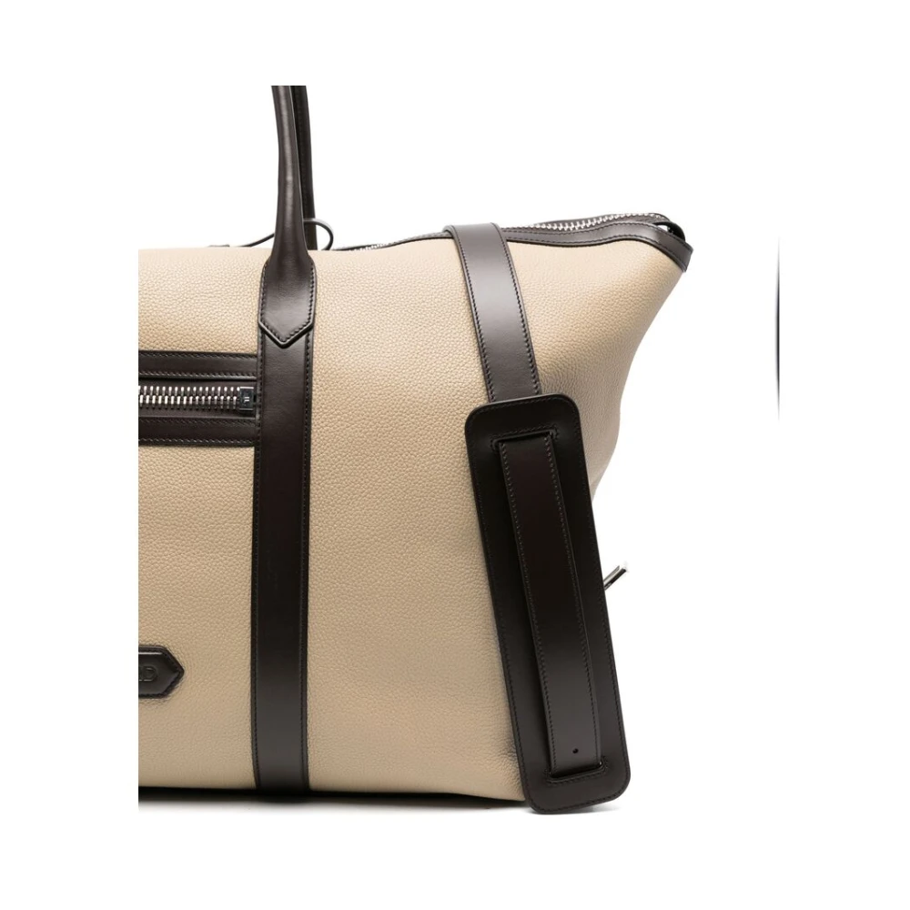 Tom Ford Beige Bum Bag met Toprits Beige Heren