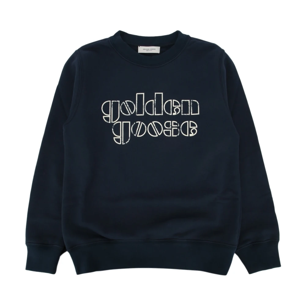 Golden Goose Unisex Kids Blue Kids Sweatshirts, 6 Y, Journey Crew Neck