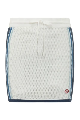 Mesh Stripe Mini Skirt
