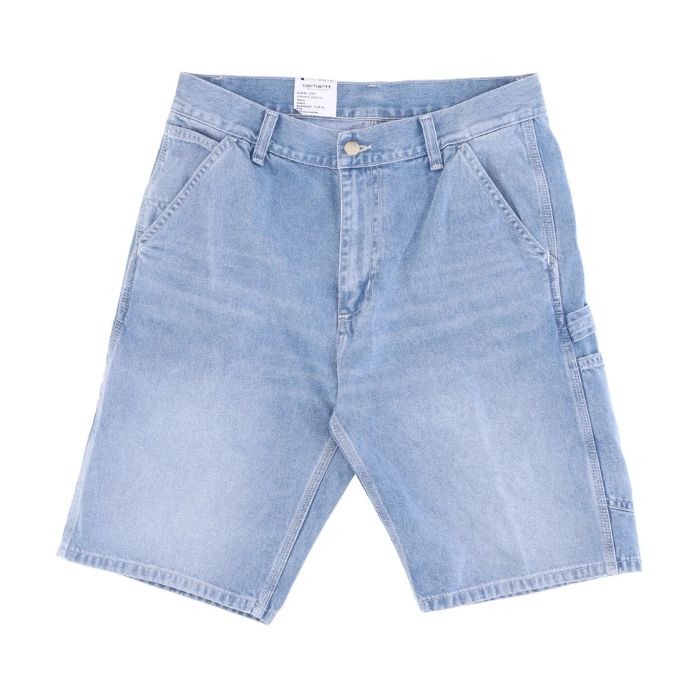 Carhartt WIP Blauw Licht Gewassen Korte Jeans Blue Heren