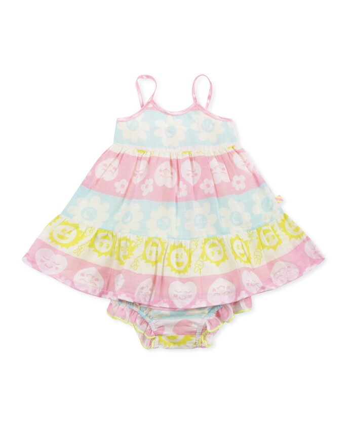 robe-elegante-en-coton-multicolore-avec-bretelles
