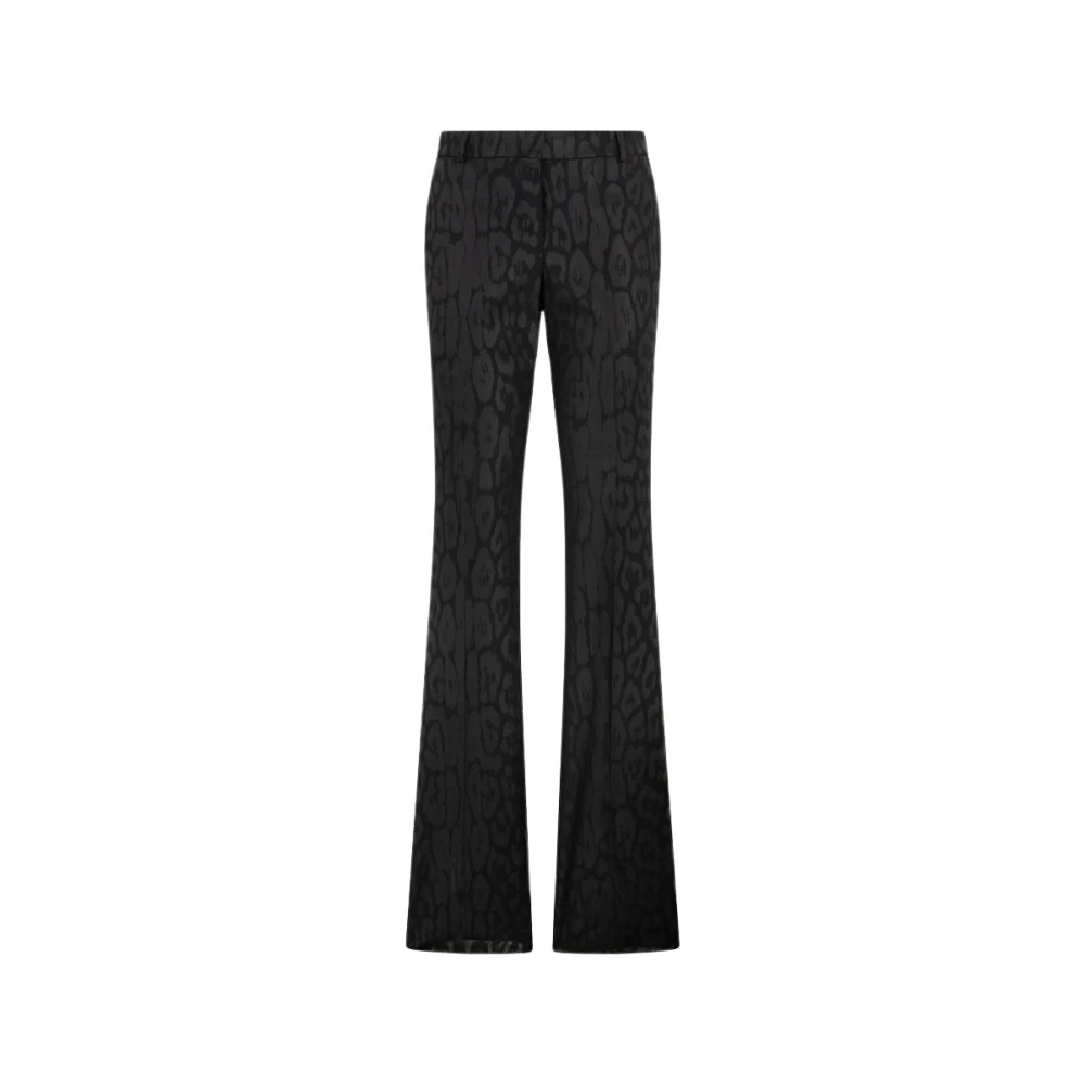 Roberto Cavalli Donna Nero - Plain Print Pantaloni - Trousers - S