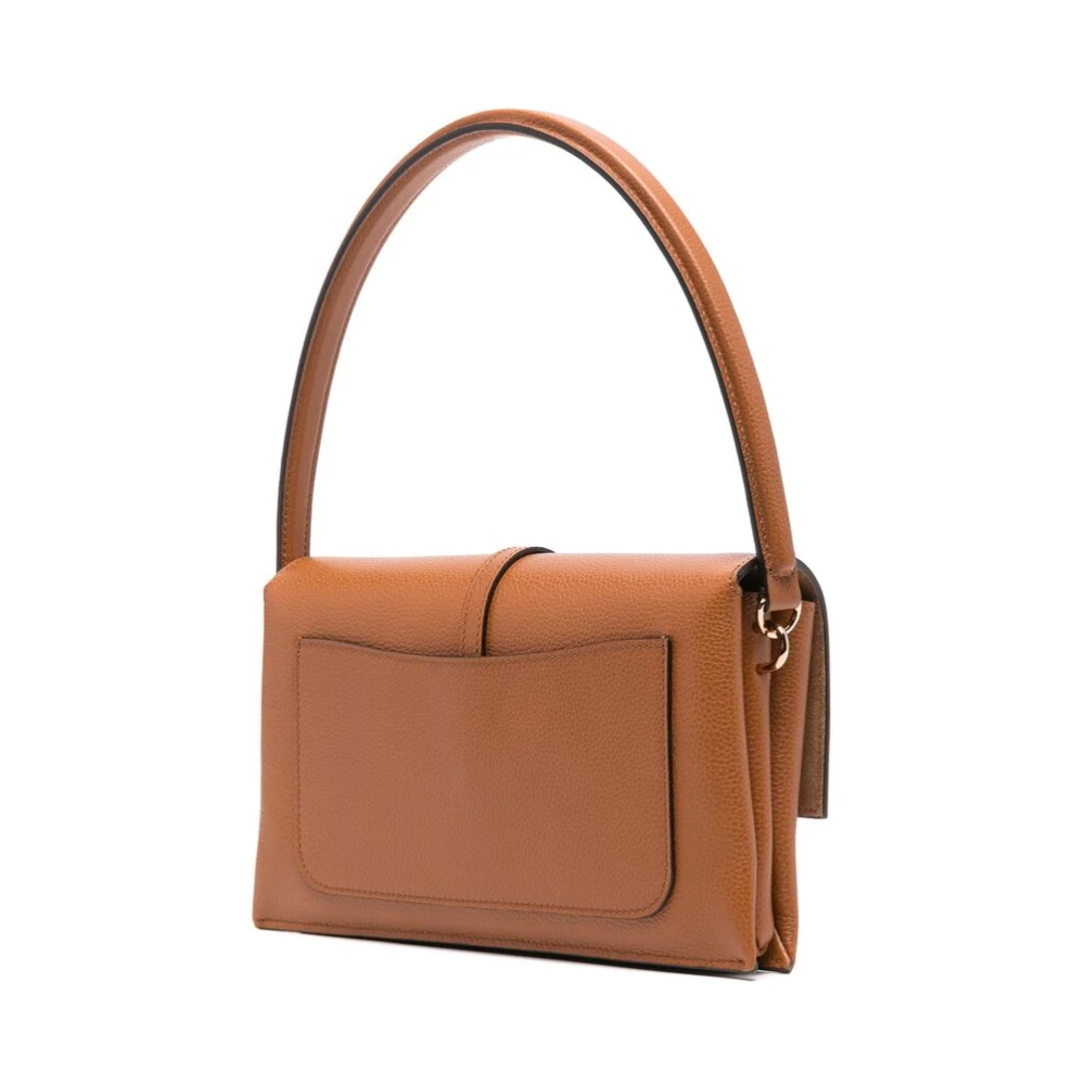 TOD'S Cognac Bruine Schoudertas met Overslag Brown Dames
