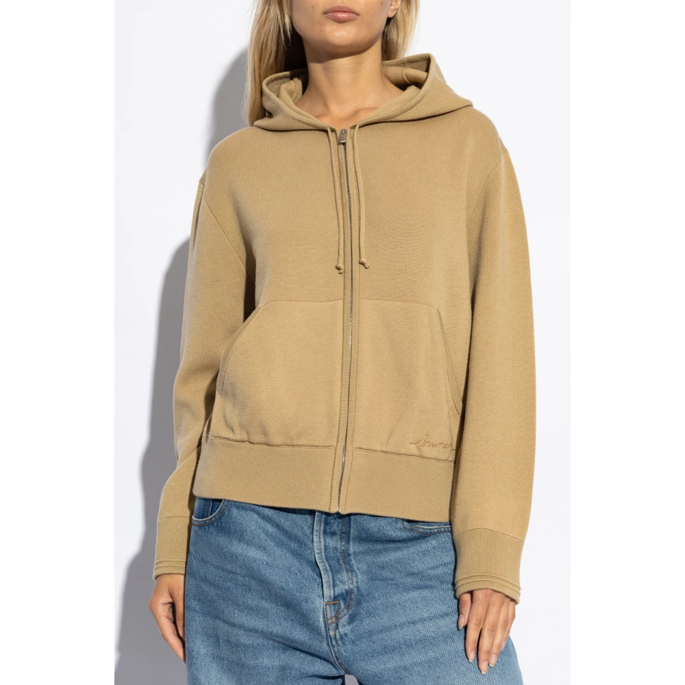 Burberry Trui met sweatshirtsnit Beige Dames