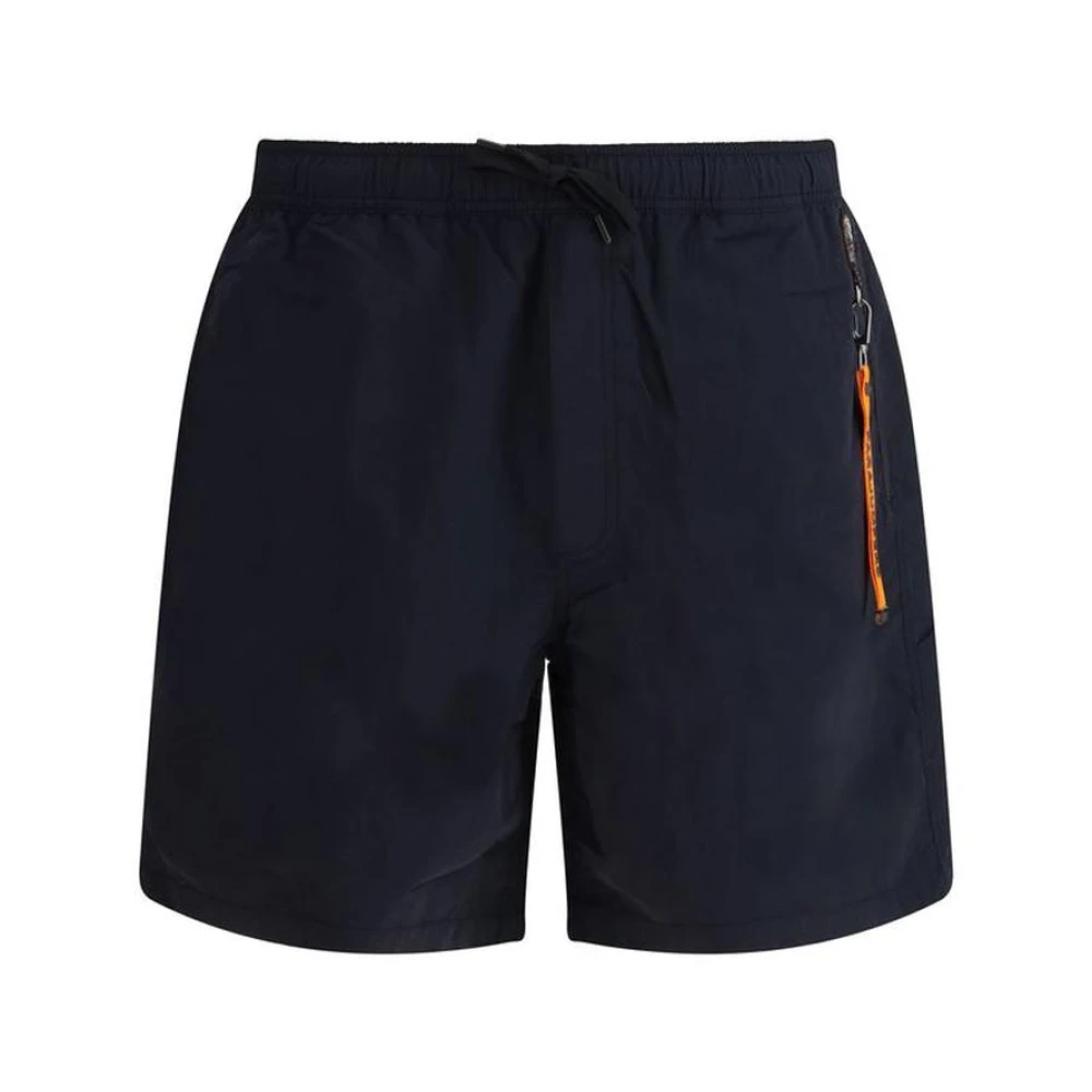 Parajumpers Navy Mitch Shorts met elastische tailleband Black Heren