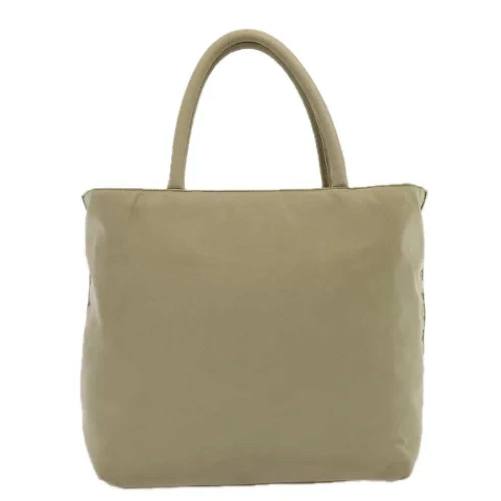 Prada Vintage Pre-owned Fabric prada-bags Beige Dames