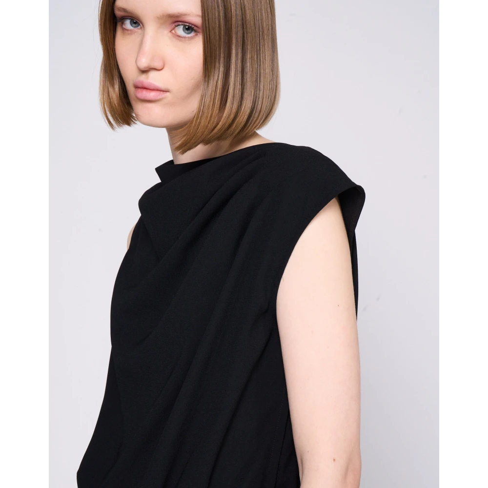 Silvian Heach Wijde jumpsuit met ruchedetail Black Dames