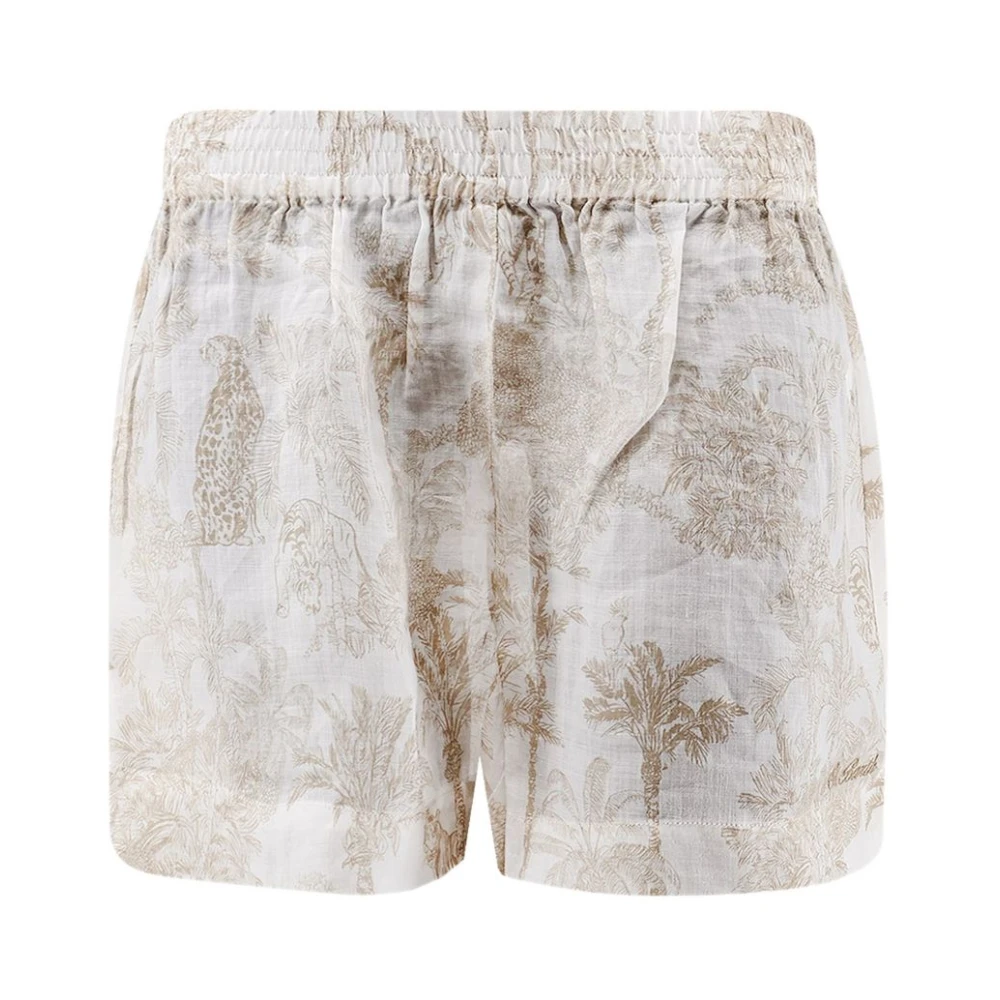 Mc2 Saint Barth Beige Short Shorts, Female, S, Short Shorts