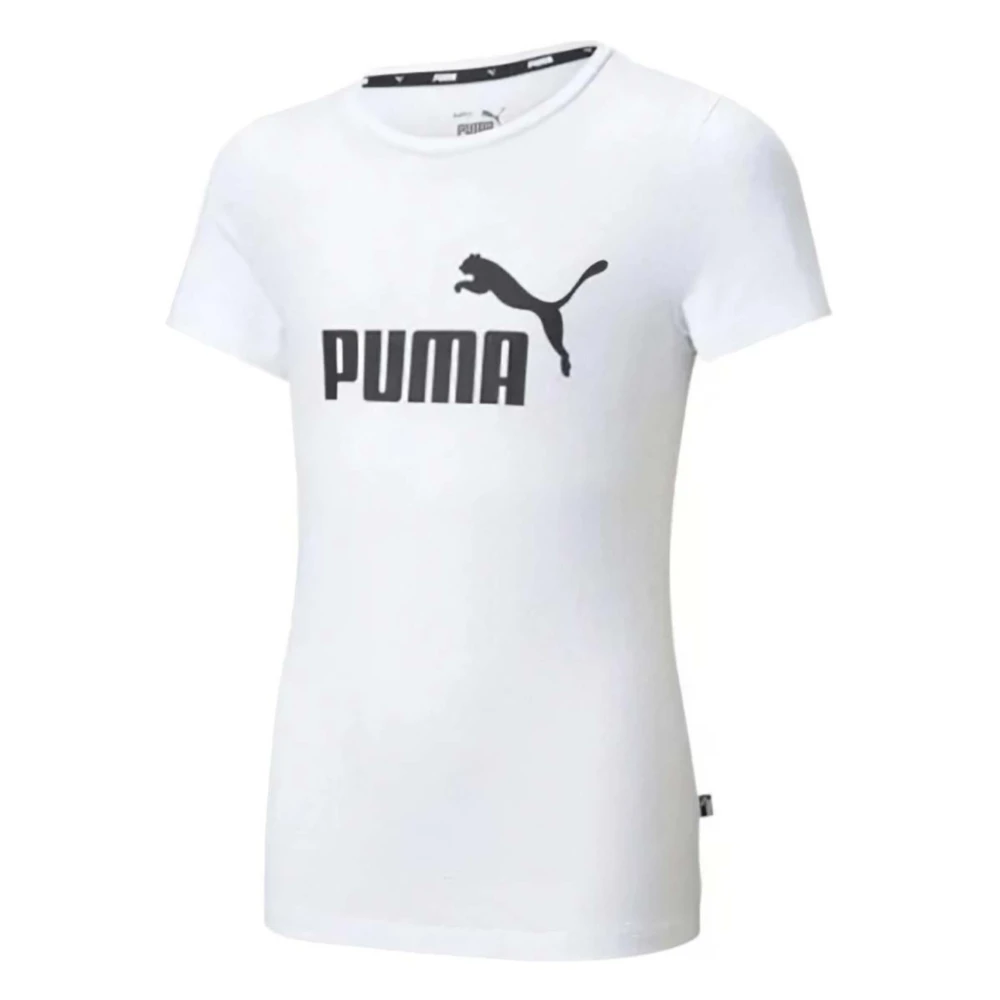 Puma Essentials Logo T-shirt White, Flicka