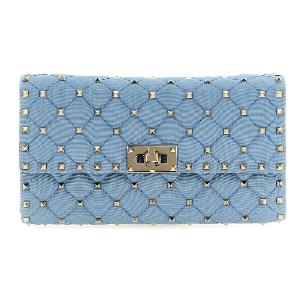 Valentino Garavani Women's Blue Rockstud Spike Crossbody Bag - Shoulder Bags - One Size - Bags