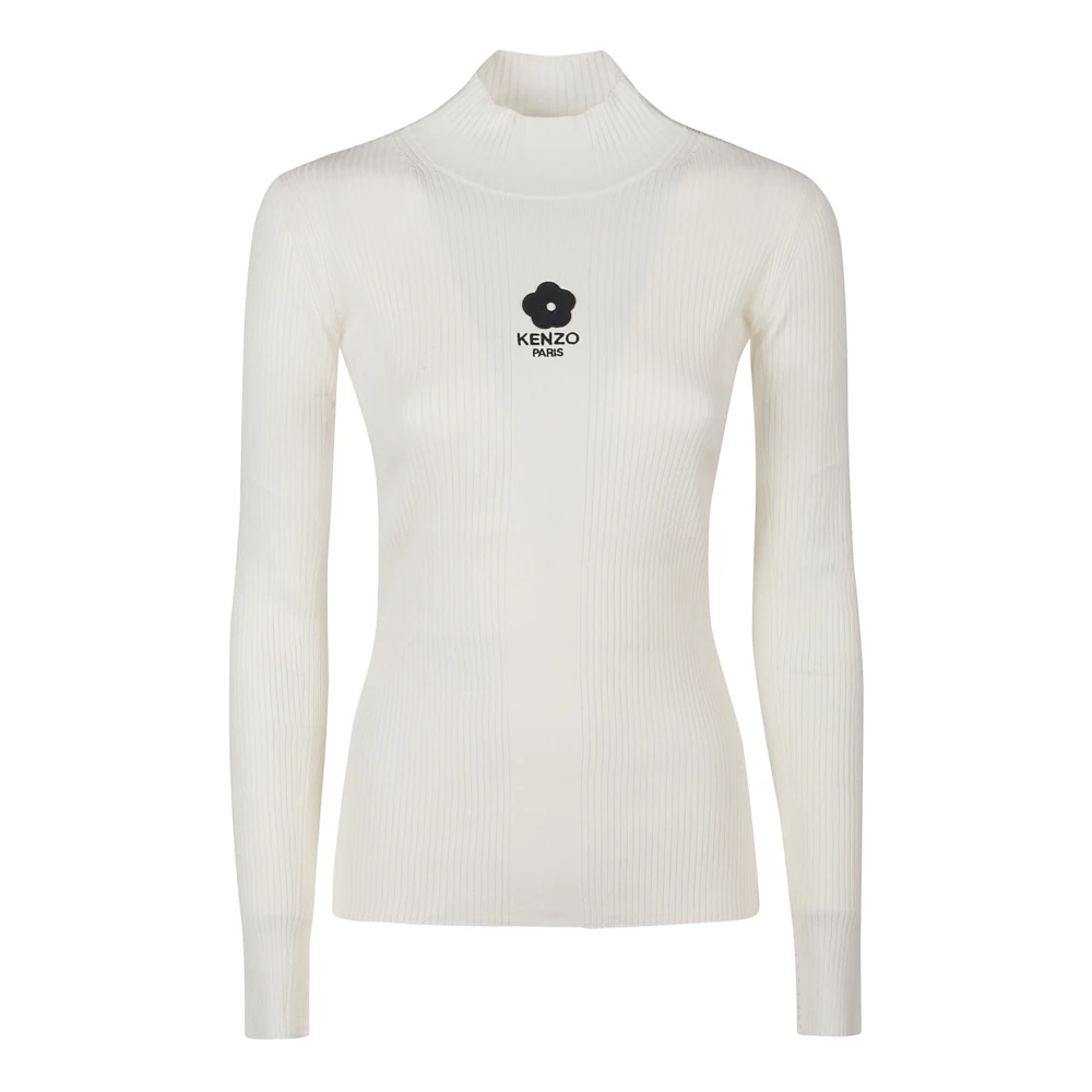 Kenzo Mock Neck Top Beige Dames
