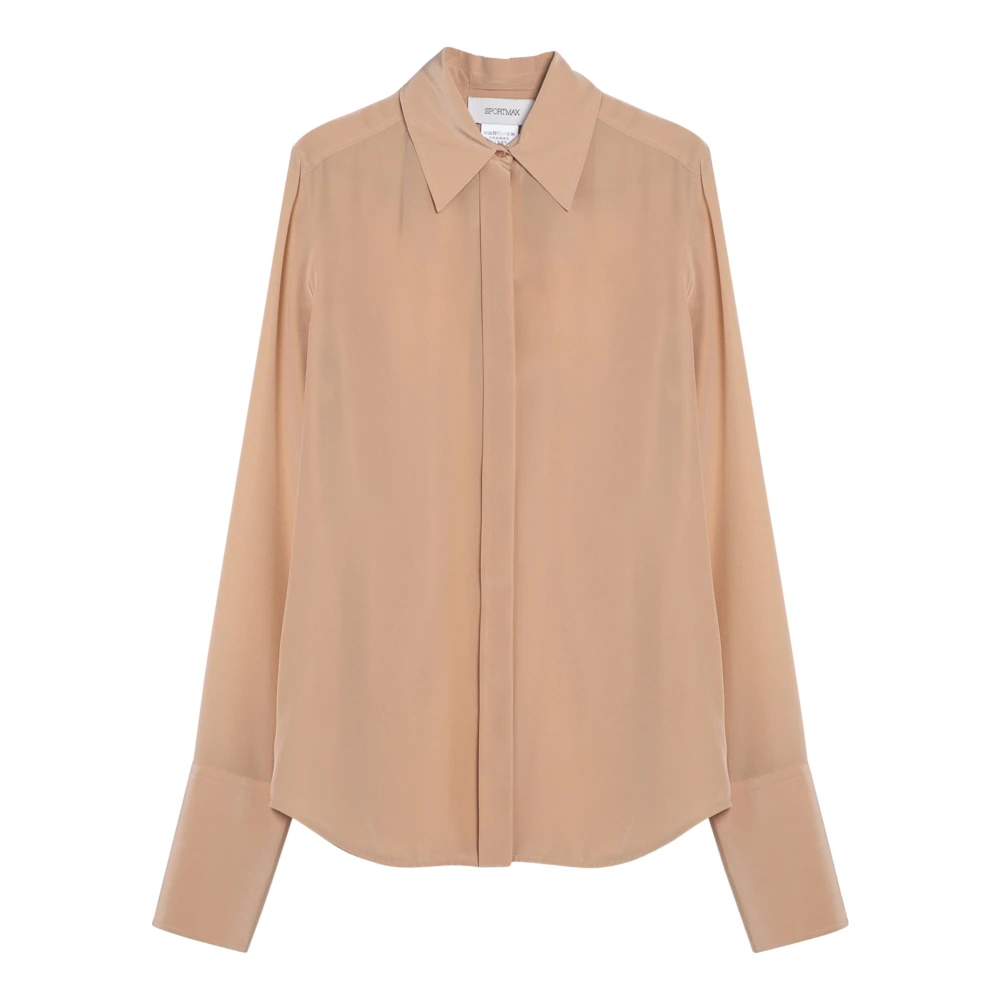 SPORTMAX Lange mouwen overhemd Pink Dames