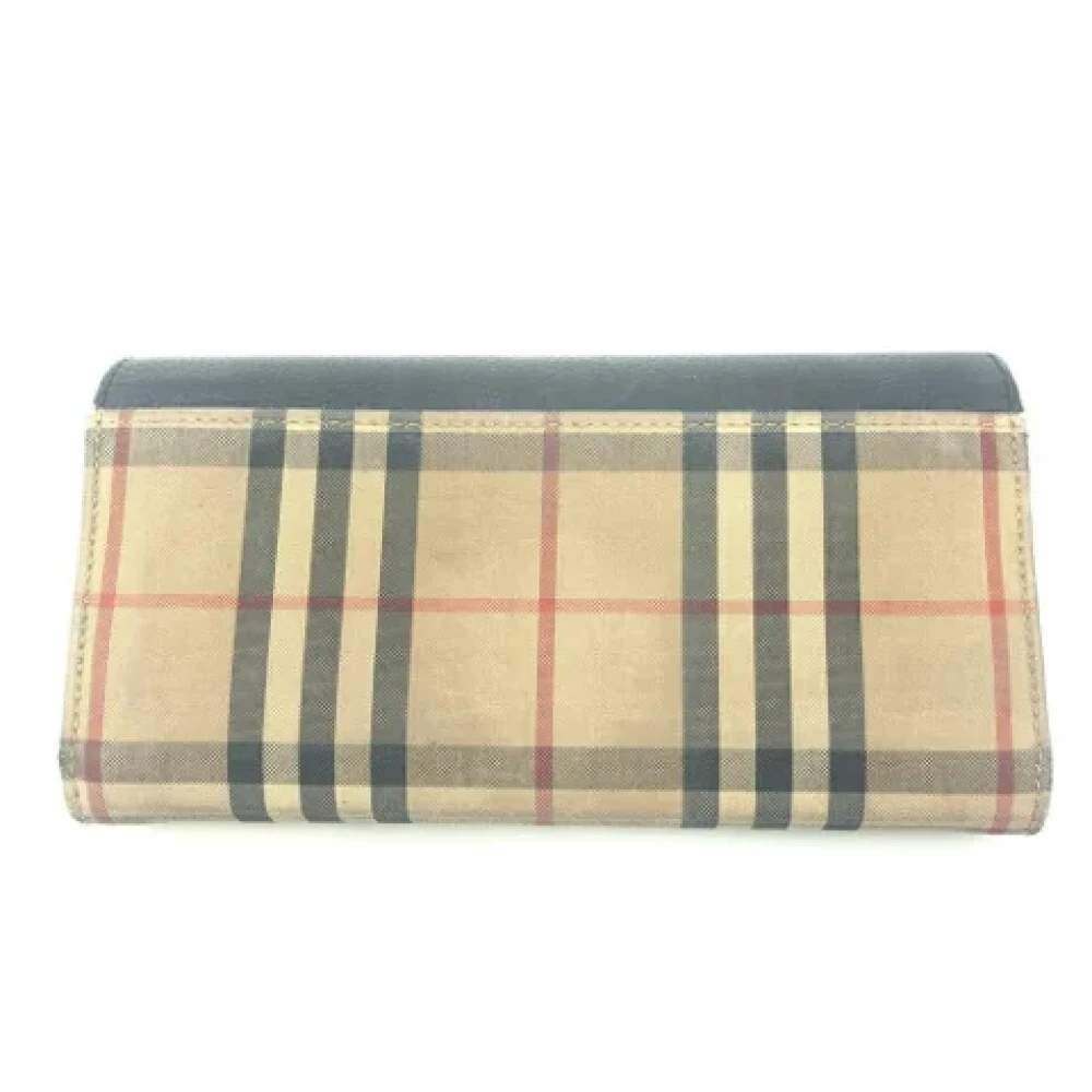 Burberry Vintage Pre-owned Leather wallets Beige Dames
