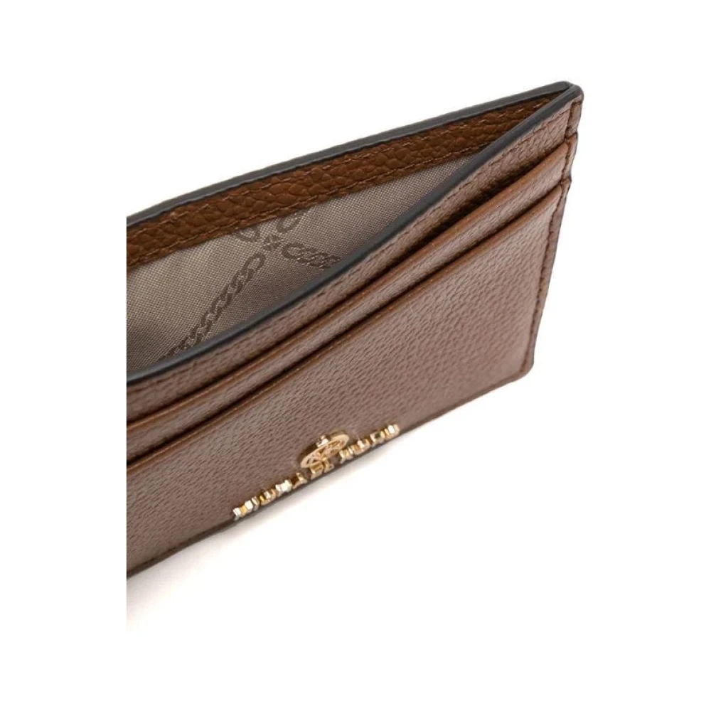 Michael Kors Chain Card Holder Portemonnee Brown Dames