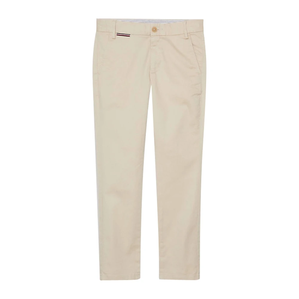 Tommy Hilfiger Boys Beige Trousers, 7 Y, Trousers