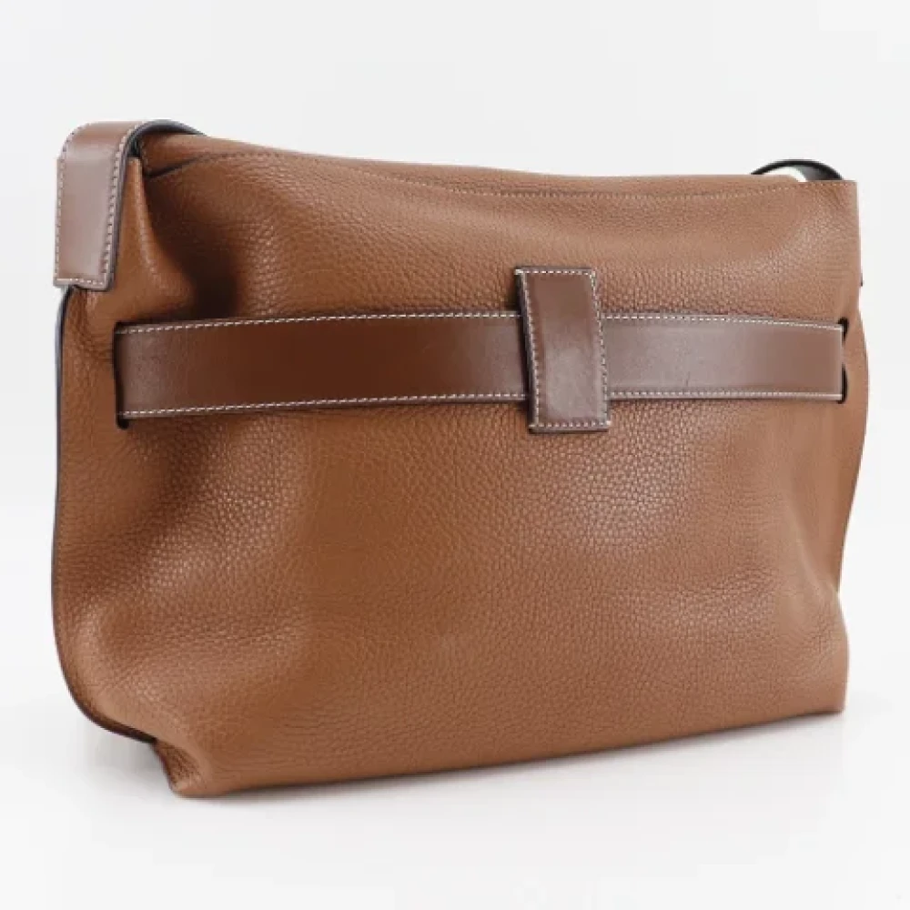 Loewe Pre-owned Fabric shoulder-bags Brown Dames