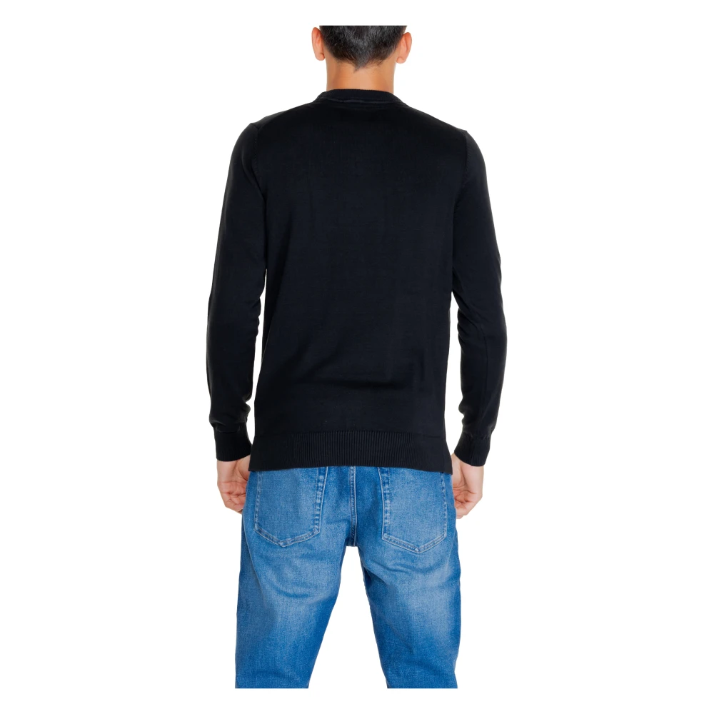 Calvin Klein Jeans Heren Gebreide Kleding Collectie: Herfst Winter Black Heren