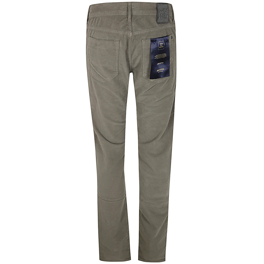 Incotex Vintage Stretch Iron Pocket Broek Brown Heren