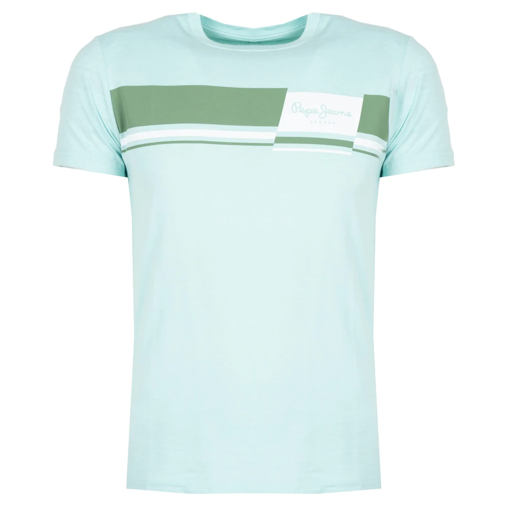 Pepe Jeans Herr T-shirt med stiligt tryck Blue, Herr