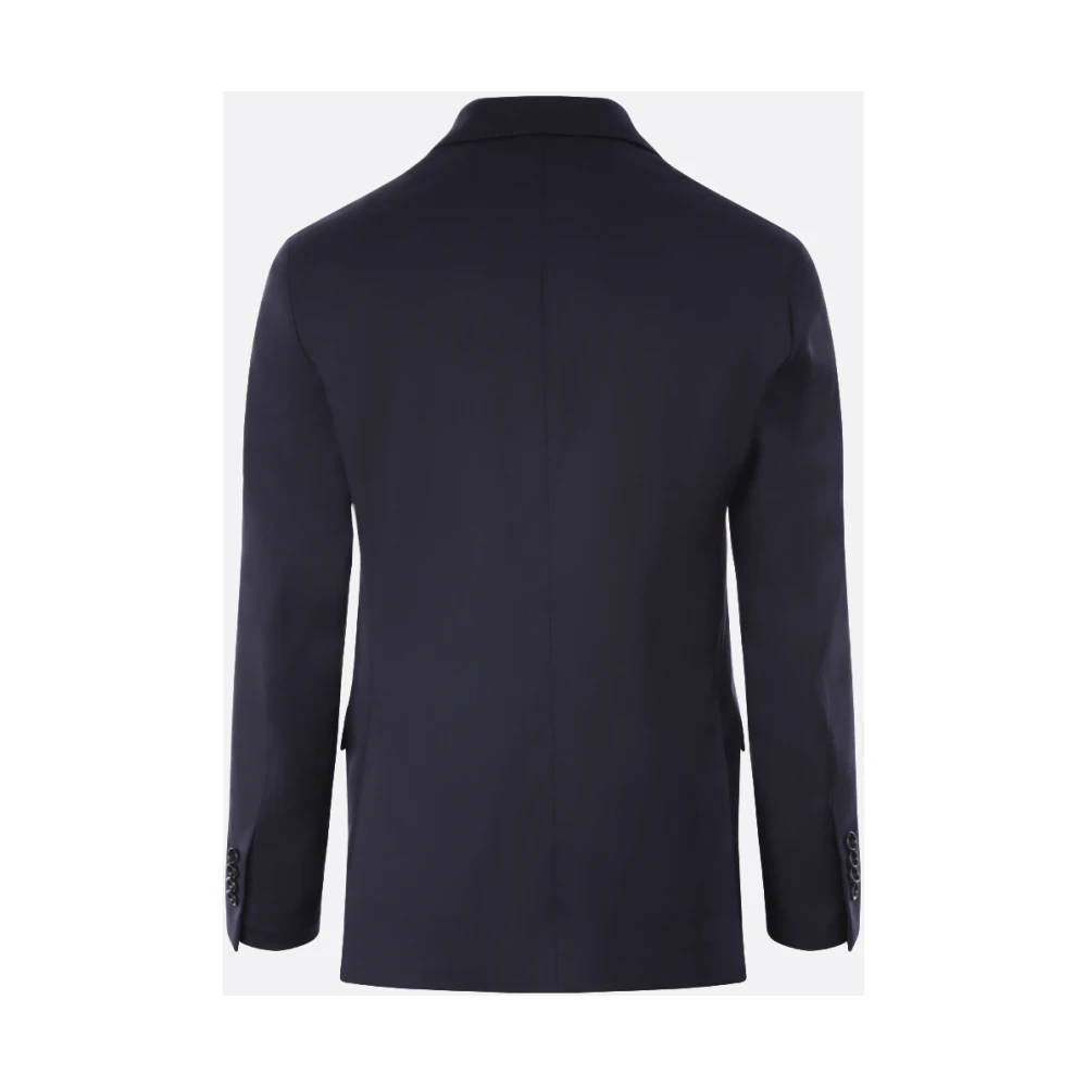Lardini Blauwe Single-Breasted Jas Blue Heren