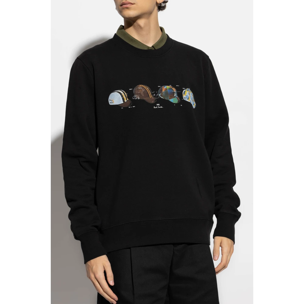 PS By Paul Smith Sweatshirt met kleurrijke print Black Heren