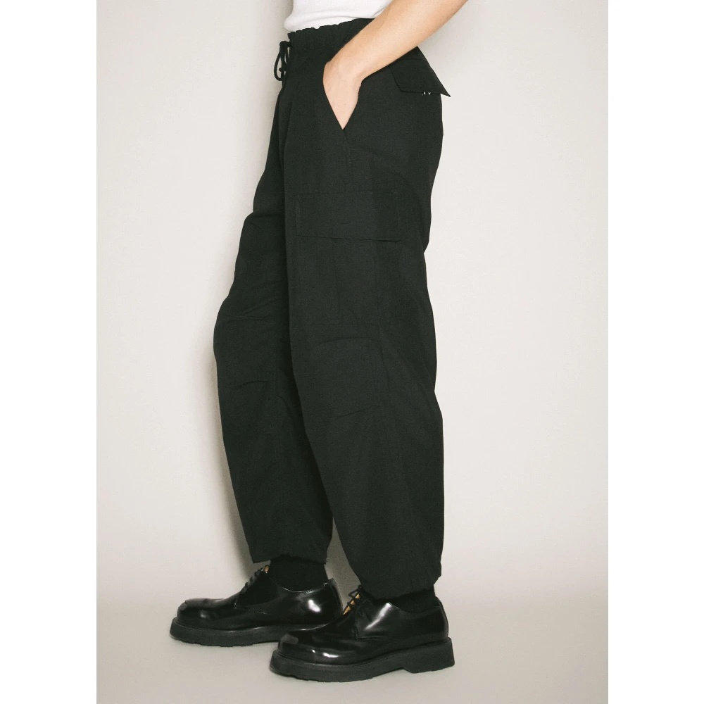 Comme des Garçons Wollen Cargo Broek Black Heren