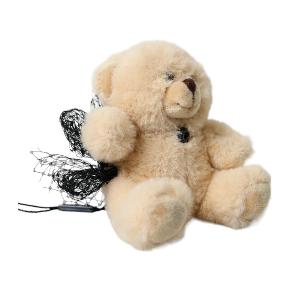 Dolce & Gabbana Teddy Bear Mesh Haarklipband Beige Dames