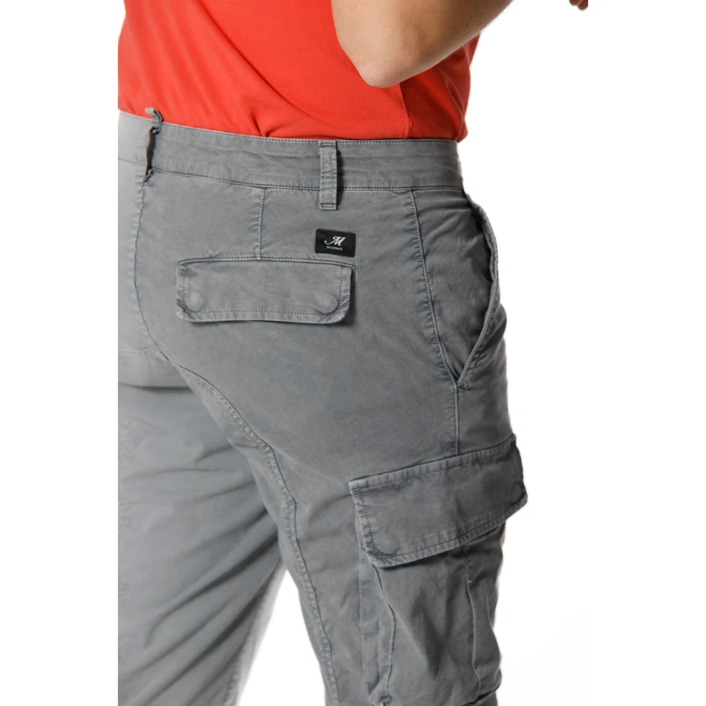 Mason's Slim Fit Cargo Broek met Unieke Chile Stijl Gray Heren