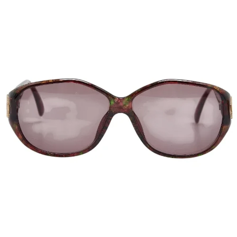 Dior Vintage Pre-owned Plastic sunglasses Brown Dames