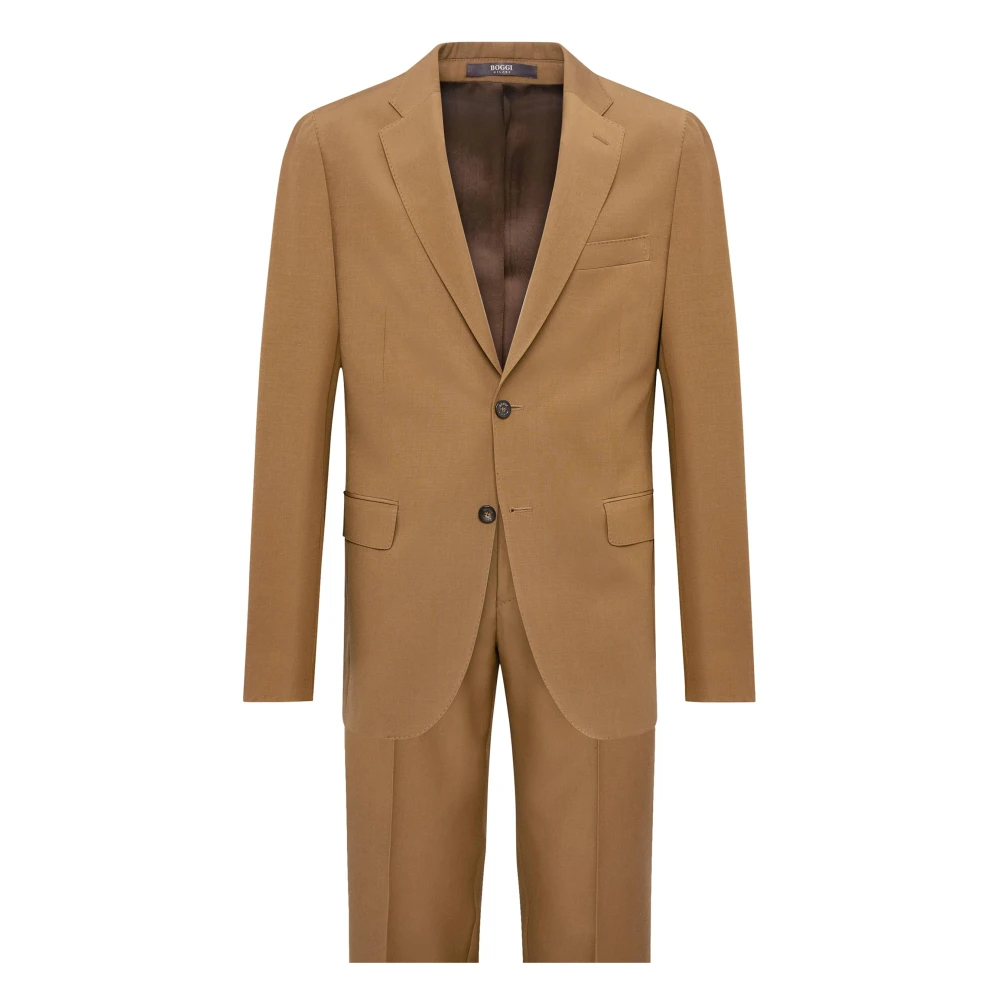 Boggi Milano Pak Zuivere Wol Brown Heren