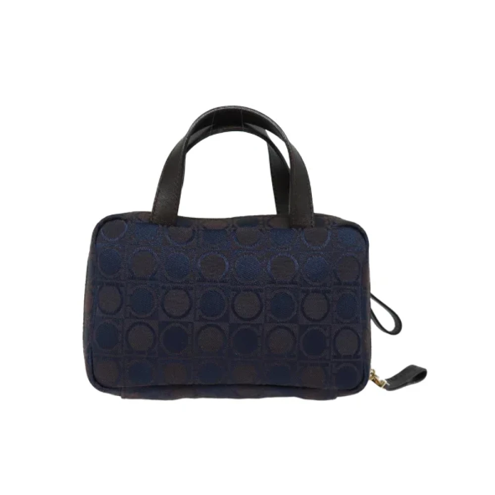 Salvatore Ferragamo Pre-owned Canvas handbags Blue Dames