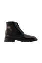 black-leather-boots-round-toe-side-zip
