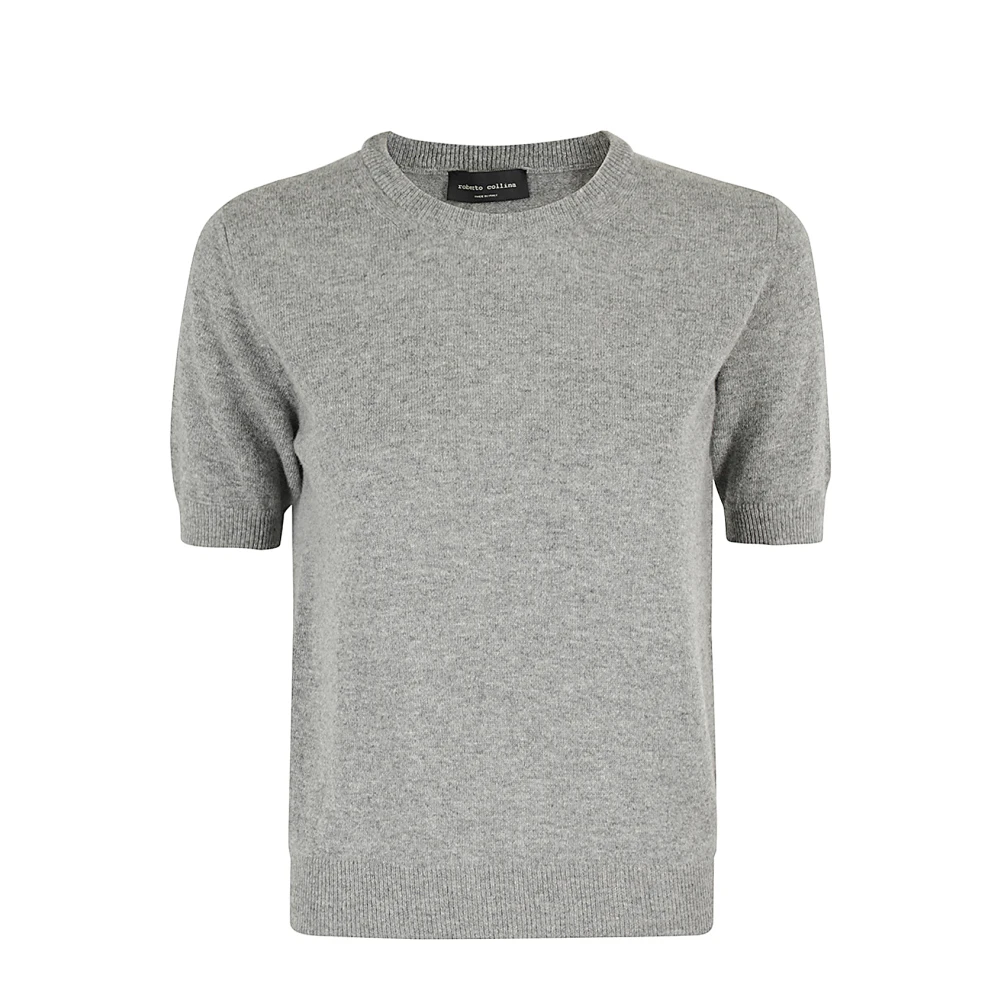 Roberto Collina Stijlvolle Crew Neck Sweater Gray Dames