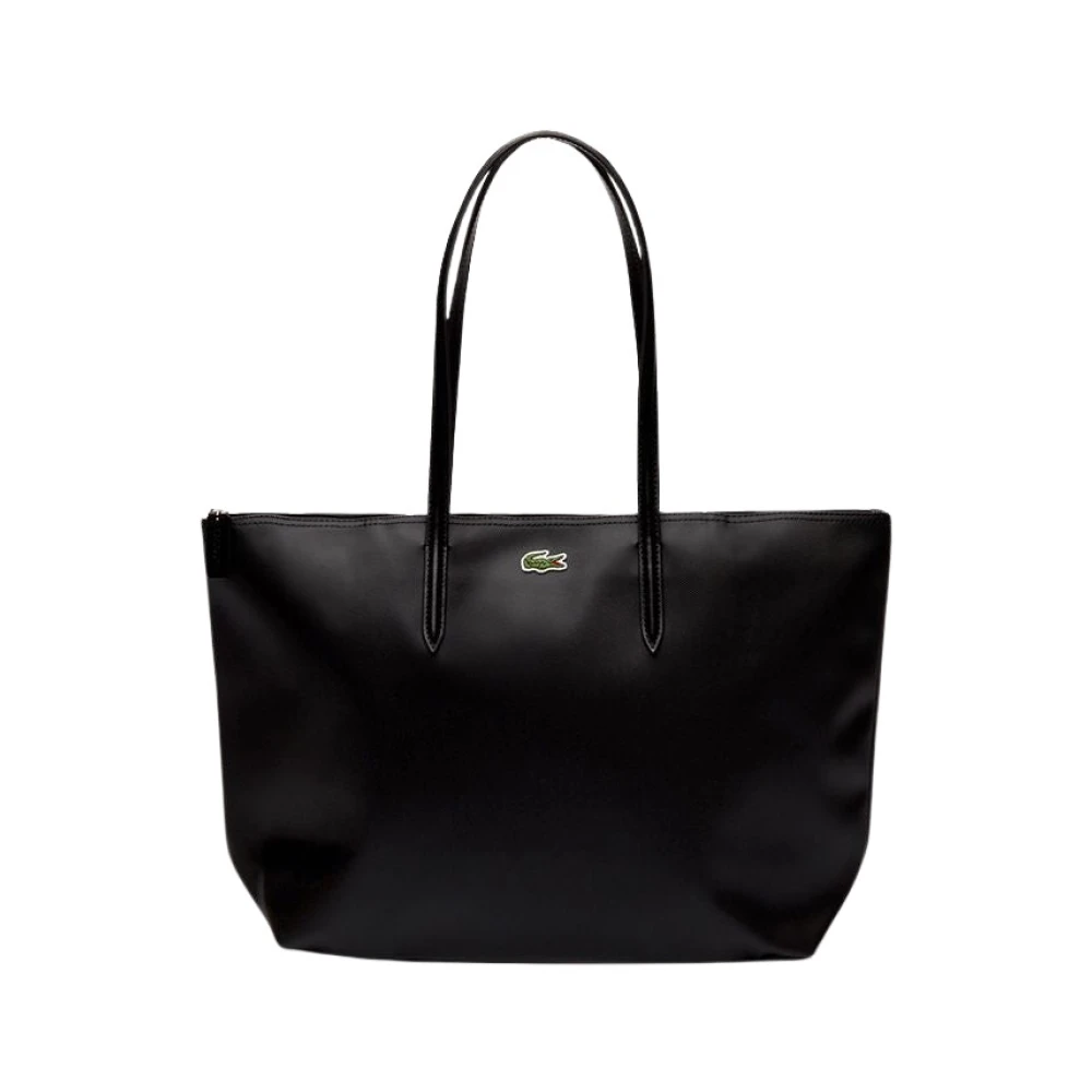 Lacoste Effen kleur tas met logo Black Dames