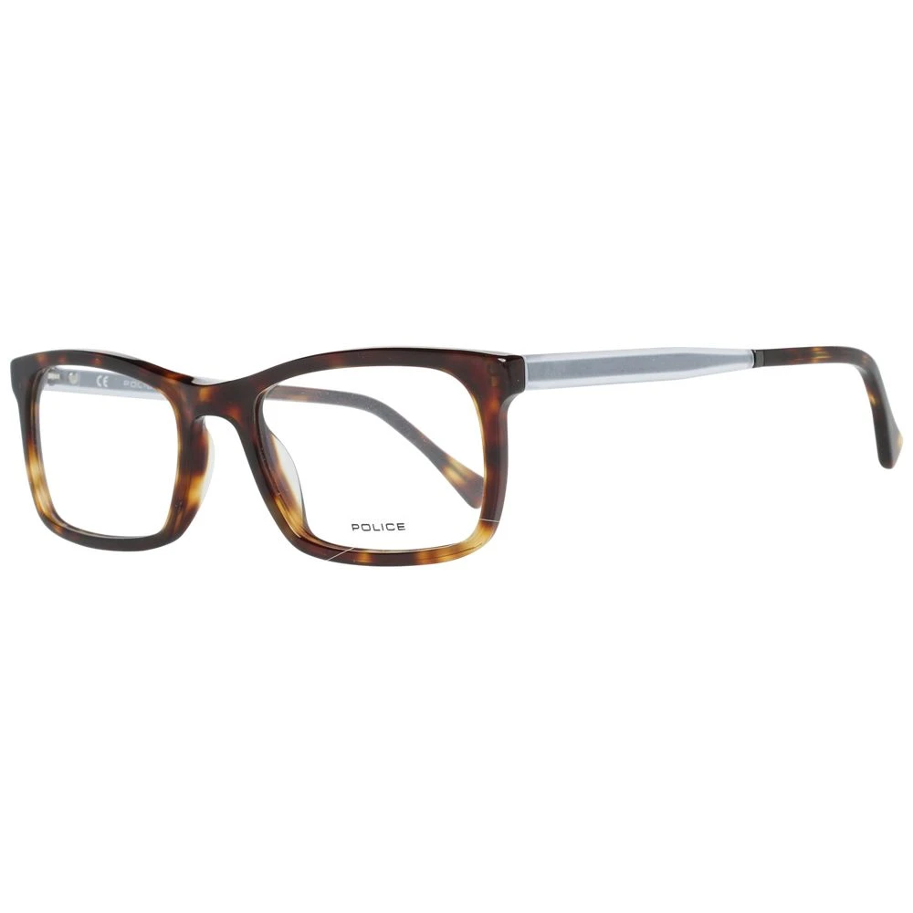 Police Men's Brown Plastic Optical Frames For