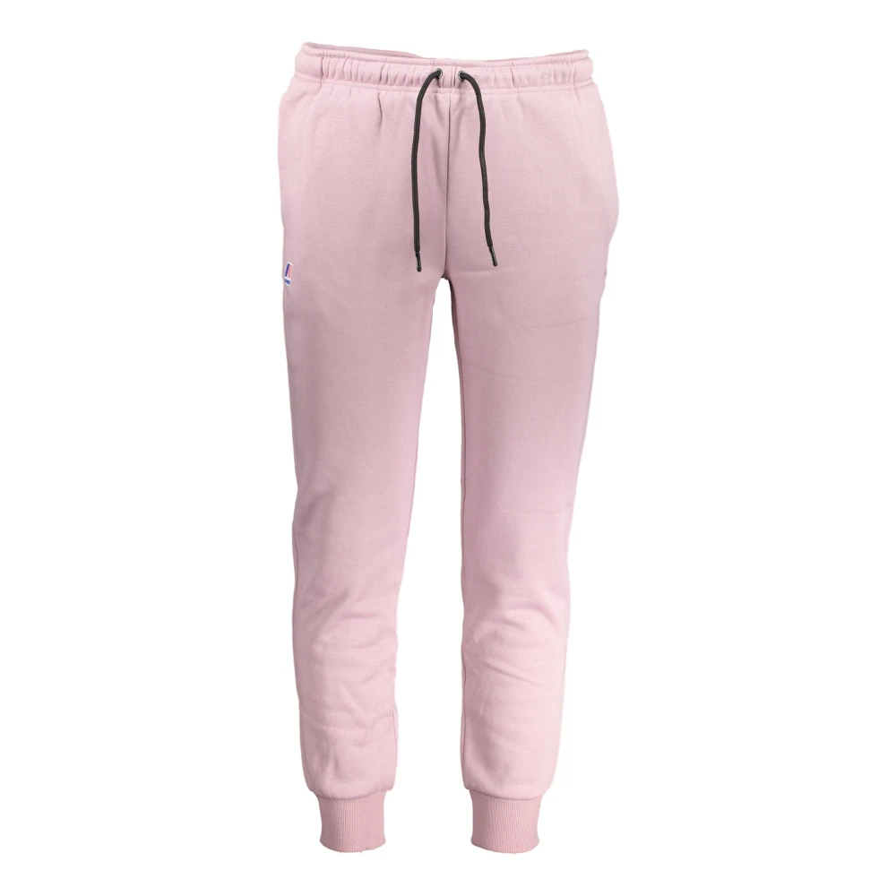 K-Way Men's Purple Sporty Sweatpants With Elastic Waist