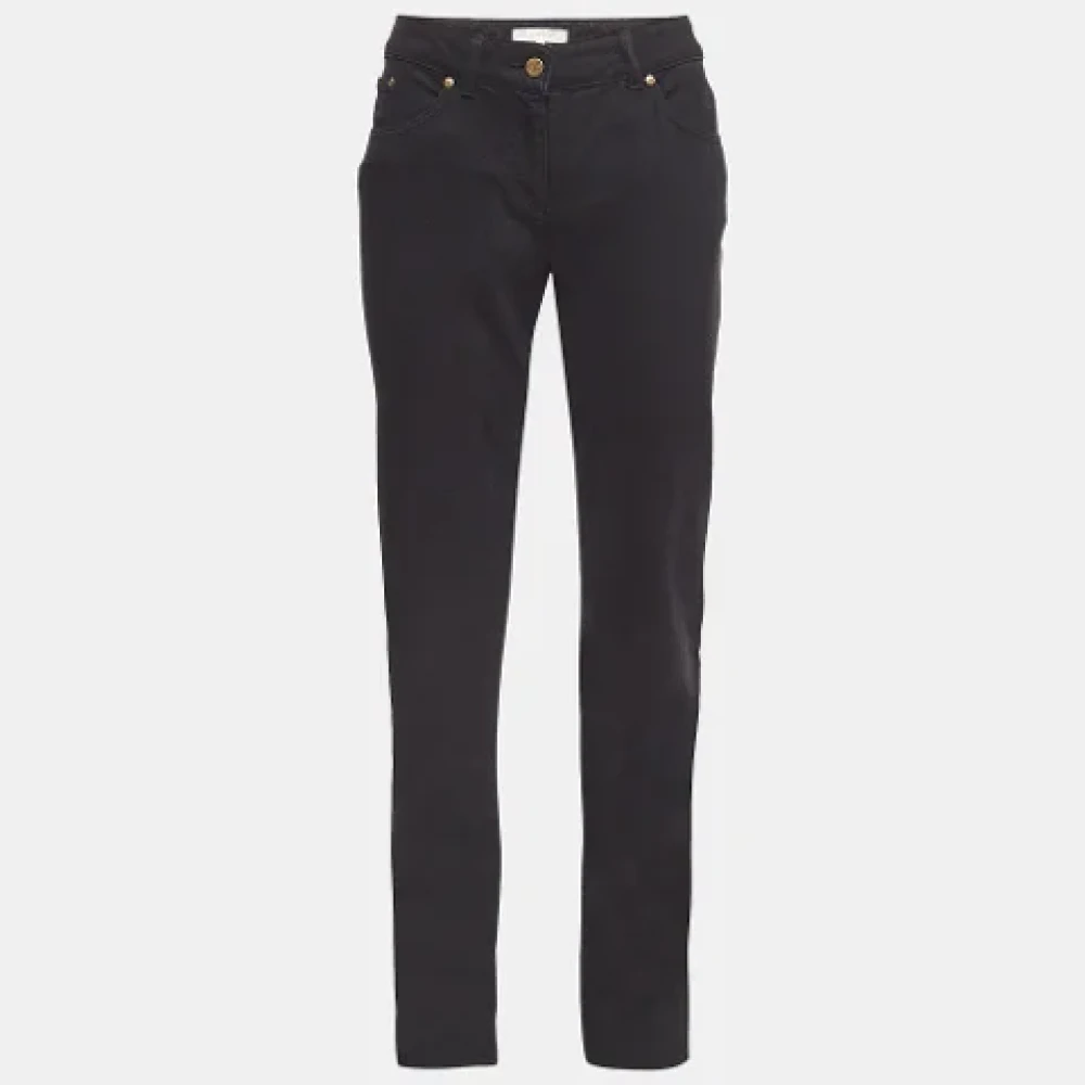 Valentino Vintage Pre-owned Denim jeans Black Dames