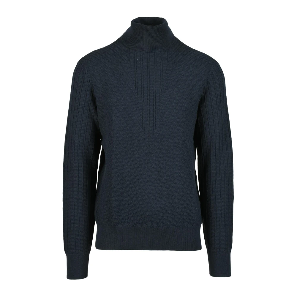 Armani Exchange Stijlvolle Gebreide Trui Blue Heren