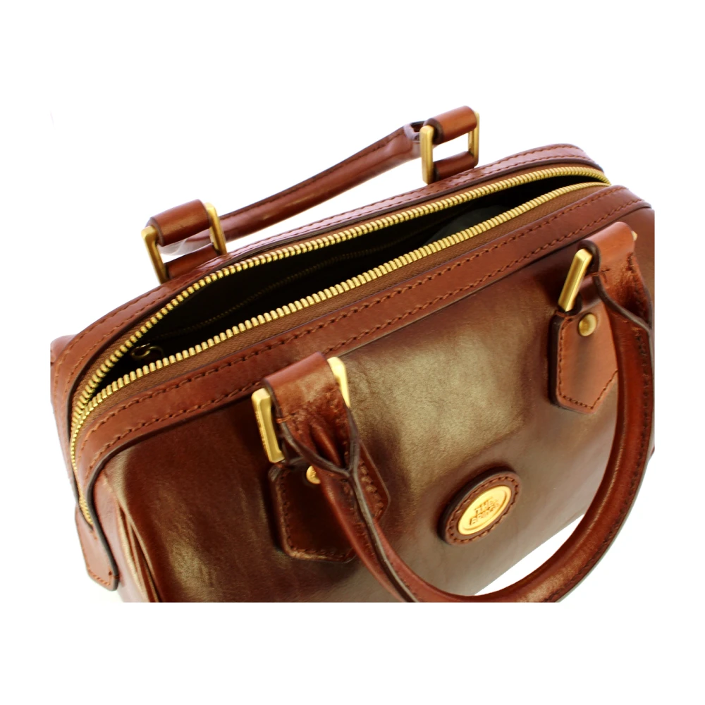 The Bridge Bauletto Story Leren Handtas Brown Dames