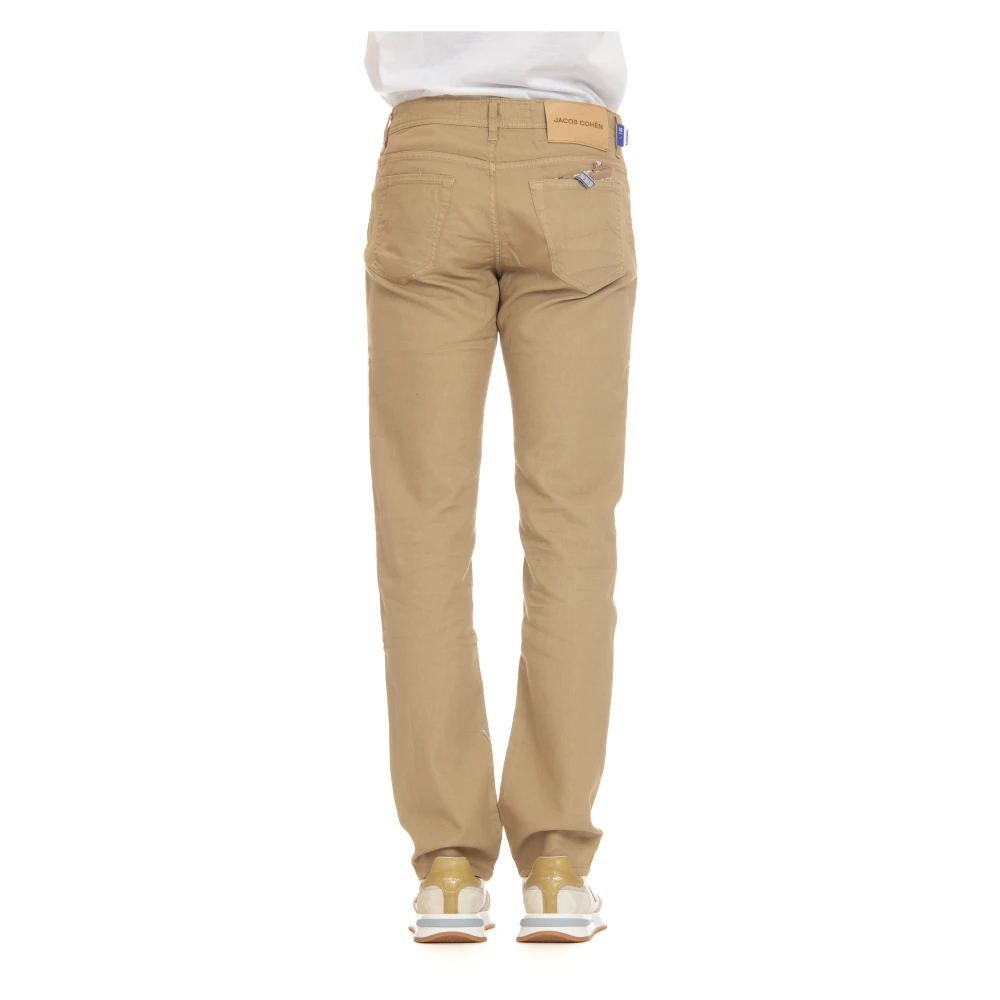 Jacob Cohën Luxe 5-pocket linnen blend broek Brown Heren