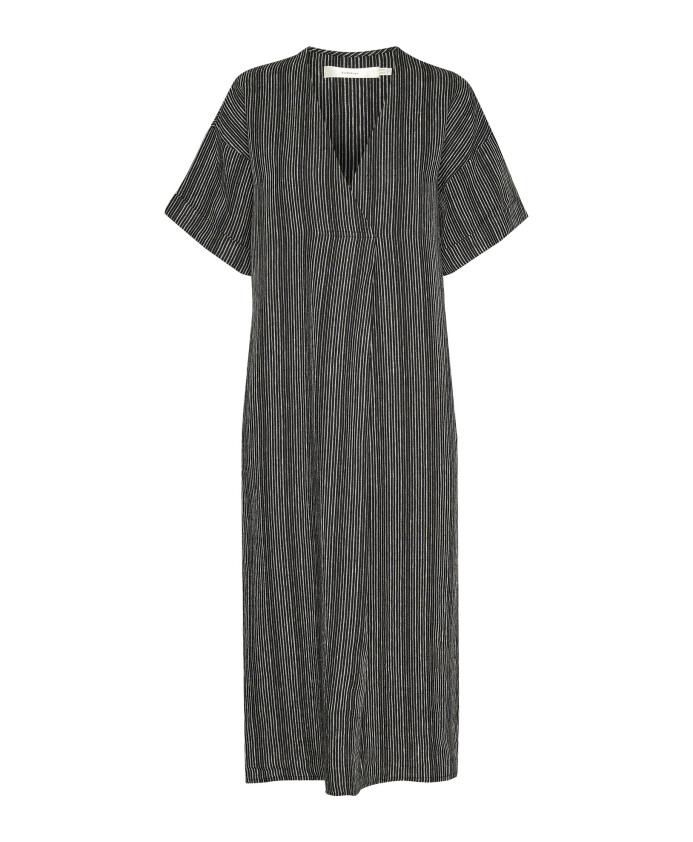robe-a-rayures-noires-avec-manches-larges